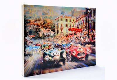 Lot 121 - ‘Monaco 1952’ Deluxe Giclee Canvas Artwork by Alfredo de la Maria