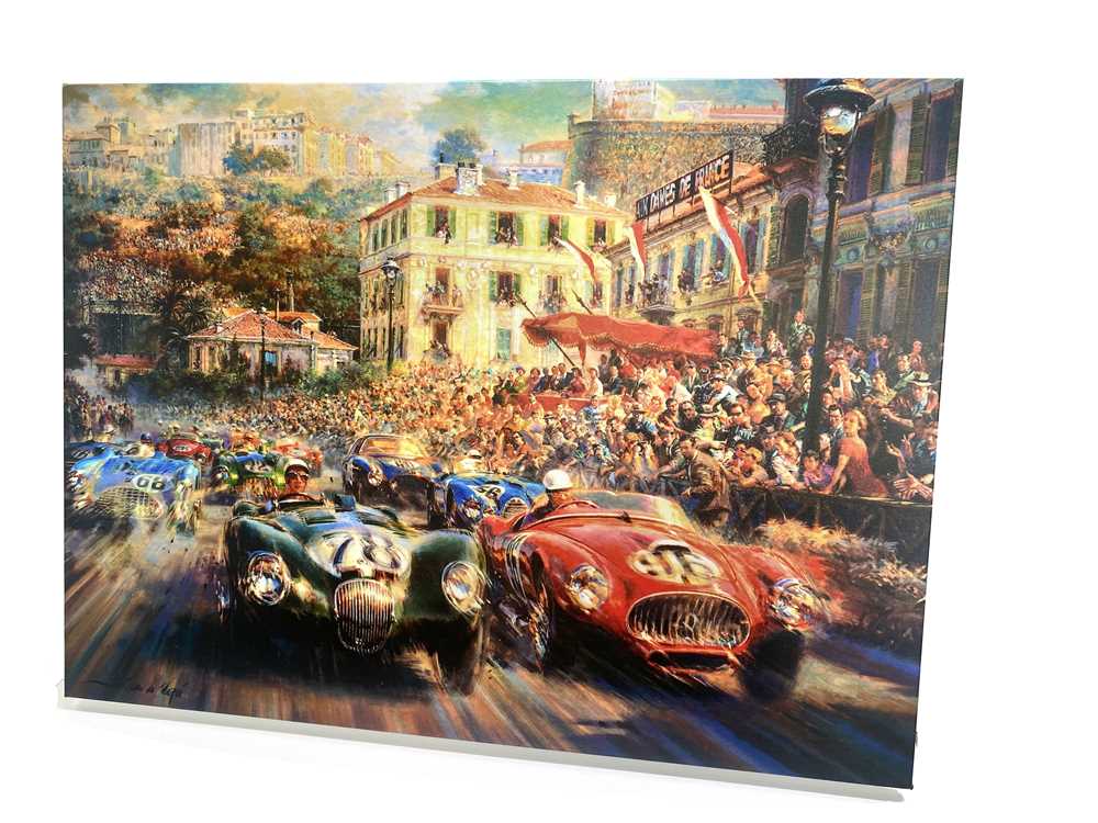 Lot 121 - ‘Monaco 1952’ Deluxe Giclee Canvas Artwork by Alfredo de la Maria