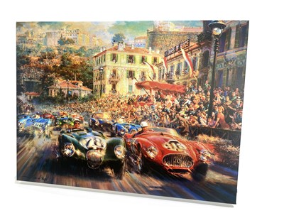 Lot 121 - ‘Monaco 1952’ Deluxe Giclee Canvas Artwork by Alfredo de la Maria