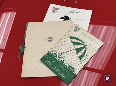 Lot 113 - Three Signed BRDC Dinner Dance Menus