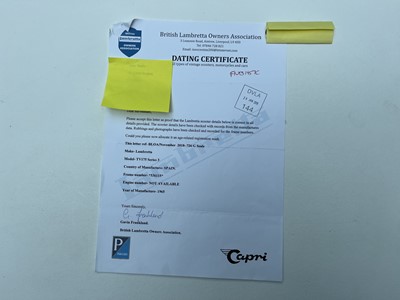 Lot 114 - 1965 Lambretta Eibar TV175 series 3