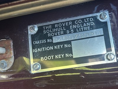 Lot 37 - 1972 Rover P5B 3.5 Coupe