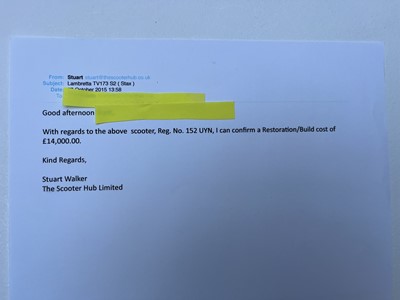 Lot 129 - 1961 Lambretta TV175 (225) series 2