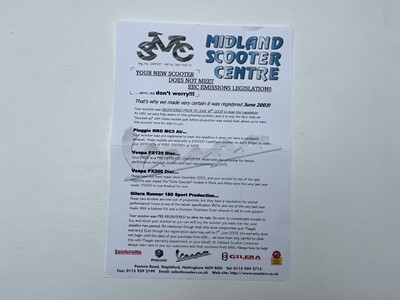 Lot 115 - 2003 Vespa PX200