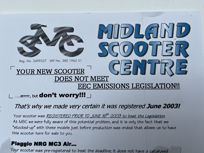 Lot 115 - 2003 Vespa PX200