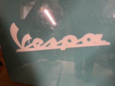 Lot 125 - c.1995 Original Vespa dealers' illuminated showroom sign