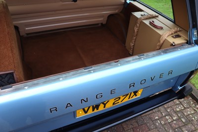 Lot 14 - 1981 Range Rover In Vogue Two-Door