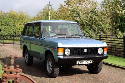 Lot 14 - 1981 Range Rover In Vogue Two-Door