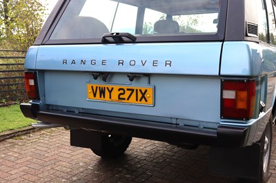 Lot 14 - 1981 Range Rover In Vogue Two-Door