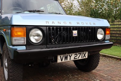 Lot 14 - 1981 Range Rover In Vogue Two-Door