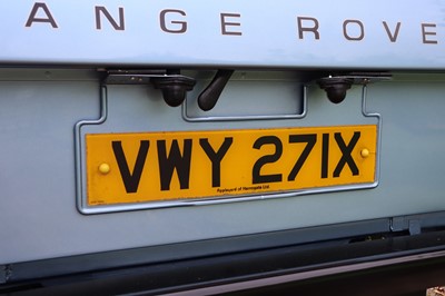 Lot 14 - 1981 Range Rover In Vogue Two-Door