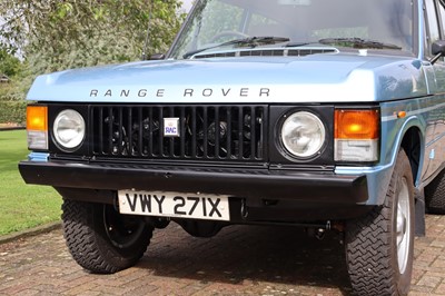 Lot 14 - 1981 Range Rover In Vogue Two-Door