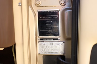 Lot 19 - 1988 Rolls-Royce Silver Spirit