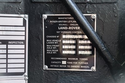 Lot 147 - 1976 Land Rover 101 Forward Control