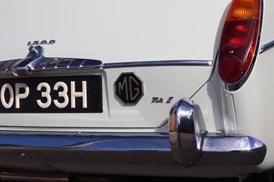 Lot 4 - 1970 MG 1300 Two-Door Saloon