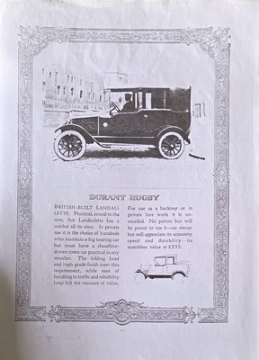 Lot 134 - 1923 Durant Star Model C Tourer