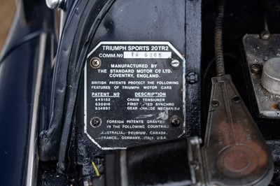 Lot 112 - 1955 Triumph TR2
