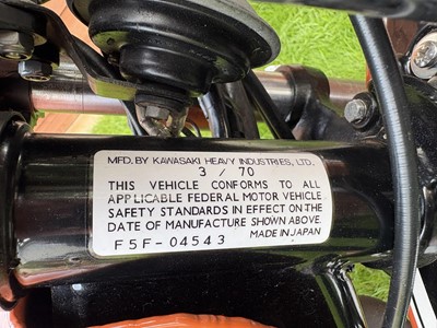 Lot 306 - 1970 Kawasaki F5 Big Horn
