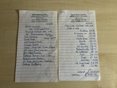 Lot 334 - 1992 Triumph Trident 750