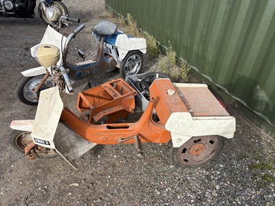 Lot 380 - Two 1970 and 1973 Ariel 3 50cc Mopeds
