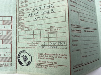 Lot 132 - 1957 Vespa Douglas 102L2