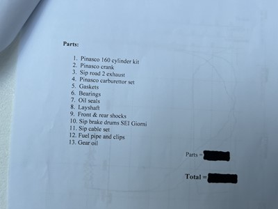 Lot 132 - 1957 Vespa Douglas 102L2