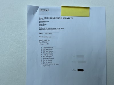 Lot 132 - 1957 Vespa Douglas 102L2