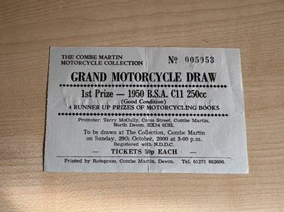 Lot 364 - 1950 BSA C11