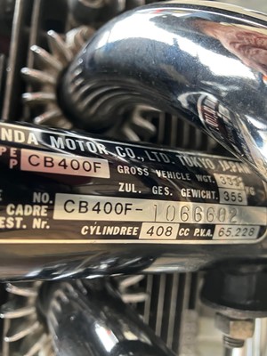 Lot 238 - 1976 Honda CB400F Super Sport