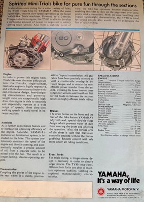 Lot 250 - c.1979 Yamaha TY80