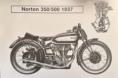 Lot 203 - Norton and Velocette Posters