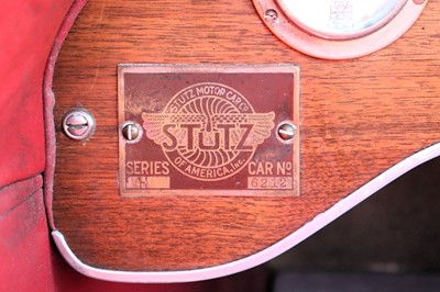 Lot 72 - 1920 Stutz Series H Bearcat