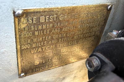 Lot 72 - 1920 Stutz Series H Bearcat