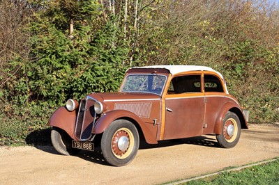 Lot 27 - 1937 DKW F7 Saloon Cabriolet