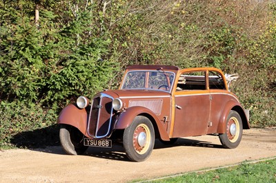 Lot 27 - 1937 DKW F7 Saloon Cabriolet