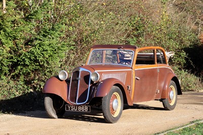 Lot 27 - 1937 DKW F7 Saloon Cabriolet