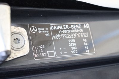 Lot 69 - 1999 Mercedes-Benz SL280