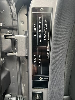 Lot 33 - 2005 Bentley Arnage T Mulliner II