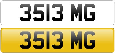 Lot 200 - Registration Number '3513 MG'