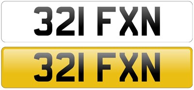 Lot 202 - Registration Number '321 FXN'