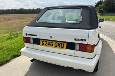 Lot 100 - 1990 Volkswagen Golf Clipper Cabriolet