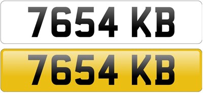 Lot 203 - Registration Number '7654 KB'