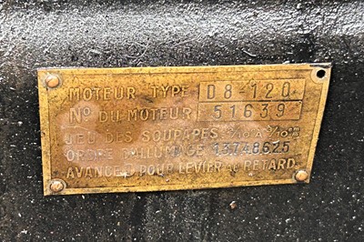 Lot 1938 Delage D8-120 Four-Seater Special