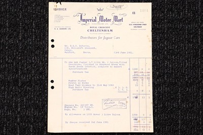 Lot 1961 Jaguar MkII 3.8