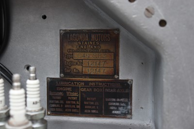 Lot 1936 Lagonda LG45 4½-Litre 'Rapide' Style Sports Tourer