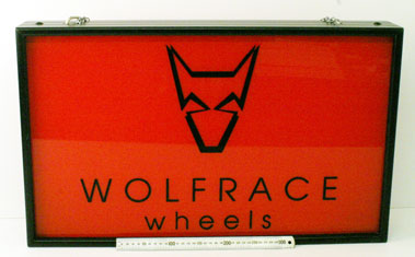 Lot 800 - Wolfrace Wheels Showroom Lighbox