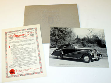 Lot 11 - 1952 Rolls-Royce Silver Dawn Sales Brochure