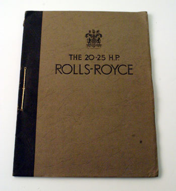 Lot 14 - 1936 Rolls-Royce 20-25 Sales Brochure