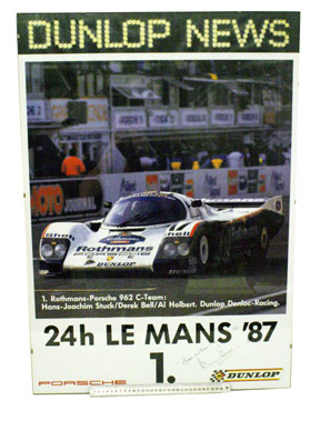 Lot 510 - Signed Porsche 962 Le Mans Winner Poster