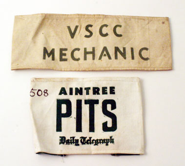 Lot 702 - 1955 British Grand Prix Officials Armband